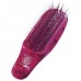 Укороченная профессиональная массажная расческа Scalp Brush Red, S-Heart-S, красная, 376 зубчиков