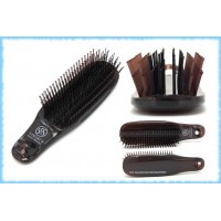 Укороченная массажная восстанавливающая расческа Scalp Brush Com Hard, S-Heart-S, Жесткая, 552 зубчика