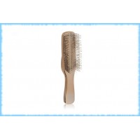 Массажная восстанавливающая расческа Scalp Brush Gold, S-Heart-S, цвет - золотой, 376 зубчиков 