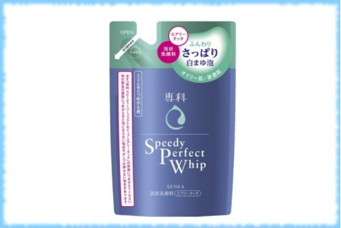Средство для умывания для нормальной и жирной кожи Speedy Perfect Whip Airy Touch, Shiseido, 130 мл. (рефил)