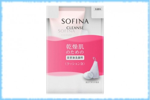 Пенка для умывания с сеточкой в комплекте Sofina Cleanse, KAO, 120 гр.