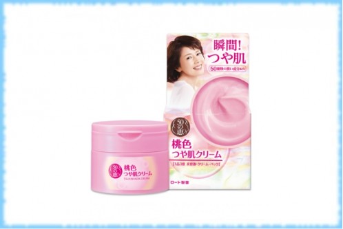 Крем для зрелой кожи Goju no Megumi Momoiro Tsuya Hada Cream, Rohto, 90 гр.