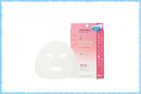 Маска для лица с аминокислотами Minon Amino Moist Moisturizing Mask, 4 шт.